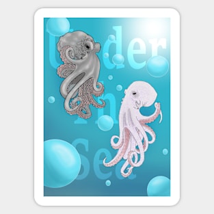 Octopus Under The Sea Sticker